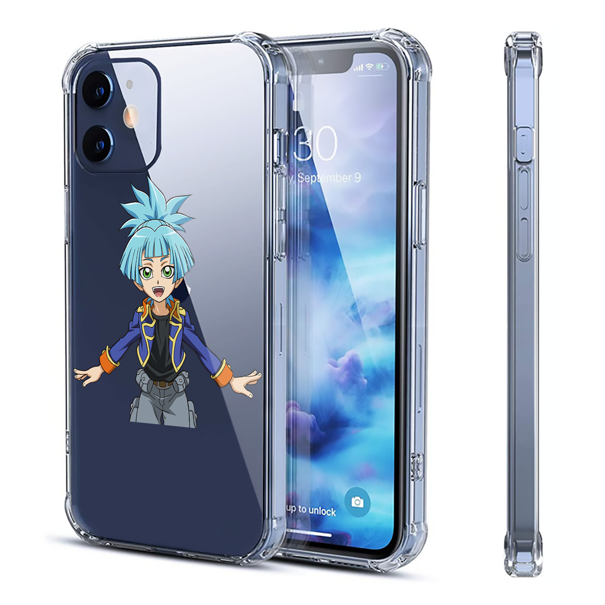 （画像用） 遊☆戯☆王 Yu-Gi-Oh! 【iPhone 12シリーズ対応】透明スマホケース（クリアソフトケース）